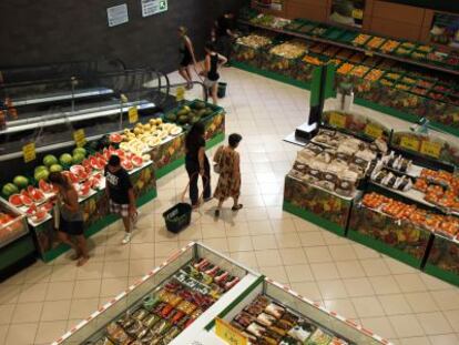 Un supermercado de Mercadona en Valencia.