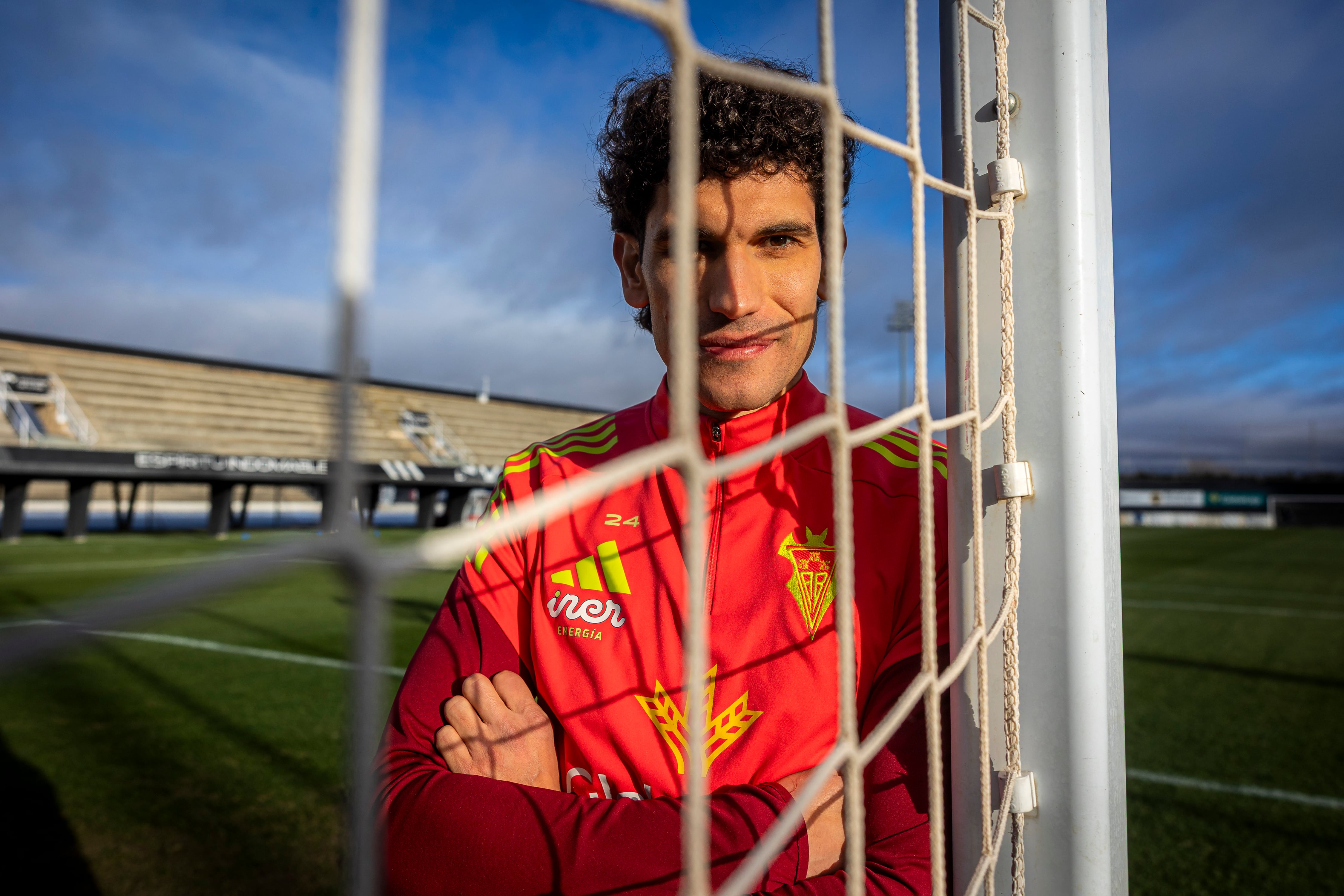Jesús Vallejo, en la ciudad deportiva del Albacete.
