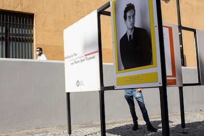 Exposición sobre la vida de Octavio Paz, este jueves. 