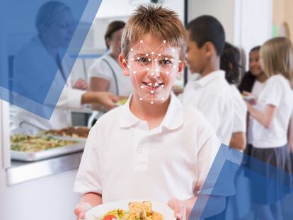 Captura de una publicidad de la empresa CRB Cunninghams, que ha puesto en marcha sistemas de reconocimiento facial en varias escuelas escocesas.