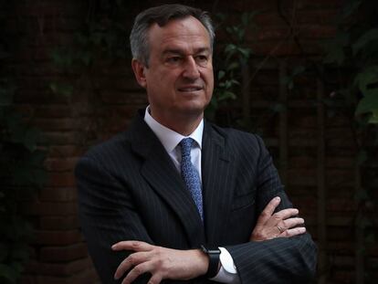 El ex consejero delegado de ING España, César González Bueno, en un hotel de Madrid.