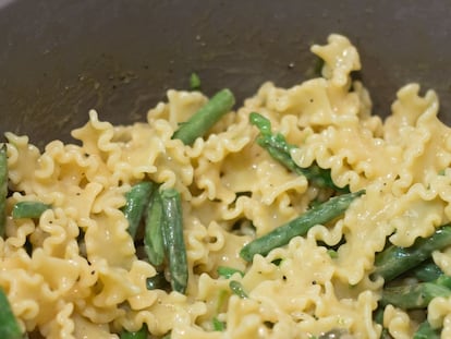 Pasta al dente, verdura crujiente, salsa cremosa. Éxito asegurado