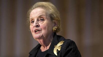 La ex secretaria de Estado estadounidense, Madeleine Albright, en Washington el 6 de octubre de 2016.