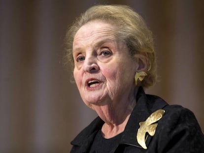 La ex secretaria de Estado estadounidense, Madeleine Albright, en Washington el 6 de octubre de 2016.