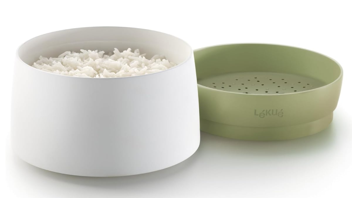 Recipiente especial para cocinar quinoa, de Lékué.