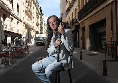 Jorge Pardo, la semana pasada, en una calle céntrica de Madrid.