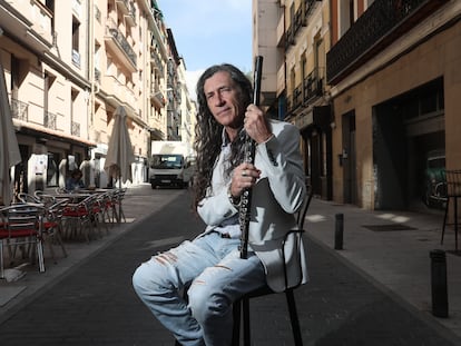 Jorge Pardo, la semana pasada, en una calle céntrica de Madrid.