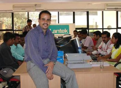 Jesús Lorente, responsable de Lantek en India, en sus oficinas de Bangalore.