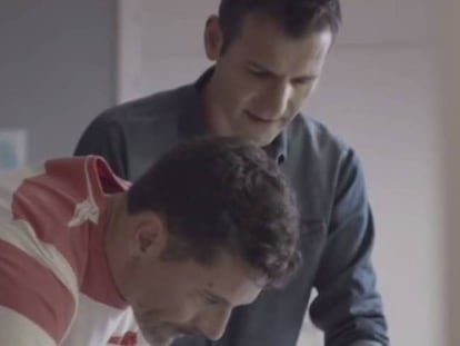 A frame from the El Corte Inglés ad.