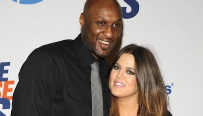 Lamar Odom y Khloe Kardashian-Odom en Los &Aacute;ngeles en 2012. 