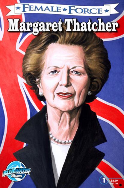 La portada del cómic dedicada a Margaret Thatcher, que se publicará en julio