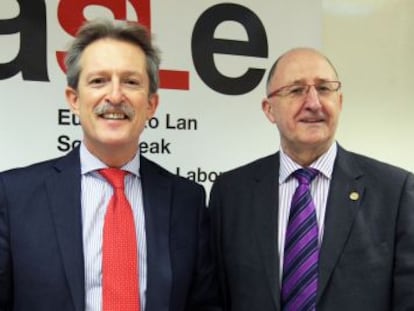 Responsables de ASLE este jueves en Bilbao.