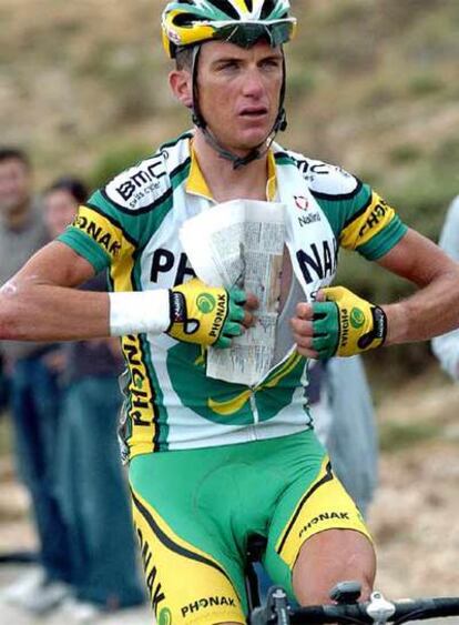 El ciclista durante la Vuelta a España de 2004