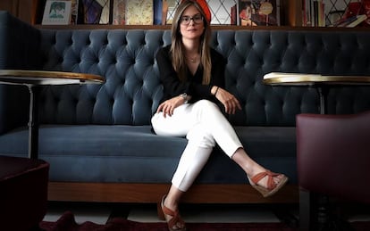 La escritora y periodista Juliana González-Rivera, este lunes en Madrid.