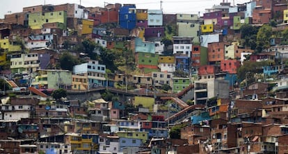 Comuna 13, una de las zonas m&aacute;s pobres de Medell&iacute;n, Colombia.