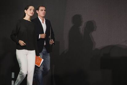 In&eacute;s Arrimadas i Albert Rivera, aquest mat&iacute;.