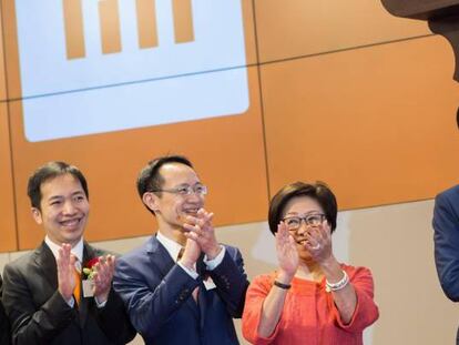  Lei Jun, fundador y presidente de Xiaomi en el momento del debut de la compañía en la Bolsa de Hong Kong.