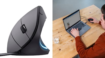 raton ergonomico vertical trust en oferta