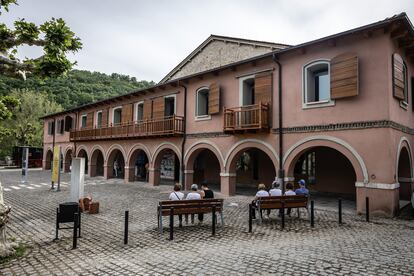 Vista del exterior del Museo de la Siderurgia y la Minería (MSM), en Sabero (León).