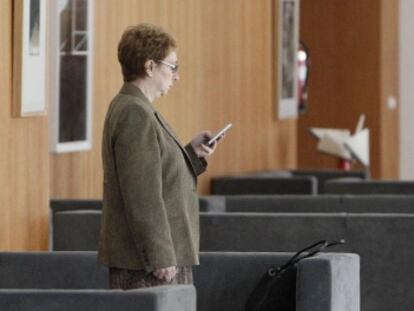 Carmen Mart&iacute;nez Aguayo este jueves en el Parlamento.