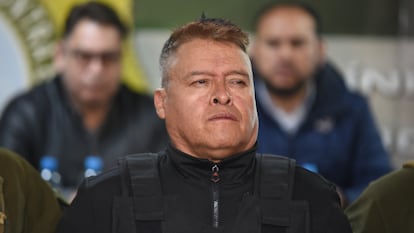 Juan José Zúñiga es presentado tras su arresto por un intento de golpe de Estado en la Paz, (Bolivia), el 26 de junio de 2024.