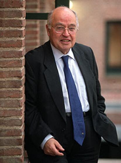 Michael Atiyah, durante su estancia en Madrid.