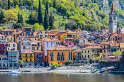 Pueblo de Varenna, a orillas del lago de Como.