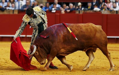 Morante de la Puebla en la Maestranza el pasado 15 de abril.