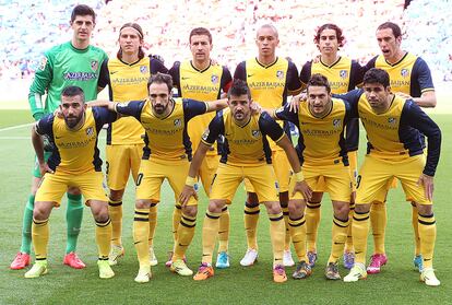 Equipo titular del Atlético de Madrid.