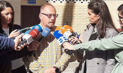 Antonio del Castillo atiende a la prensa el pasado 10 de febrero de 2020.