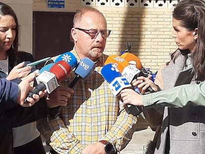 Antonio del Castillo atiende a la prensa el pasado 10 de febrero de 2020.