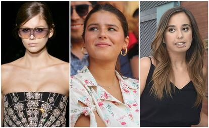 De izquierda a derecha, Kaia Gerber, Cayetana Rivera y Andrea Janeiro.