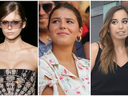 De izquierda a derecha, Kaia Gerber, Cayetana Rivera y Andrea Janeiro.