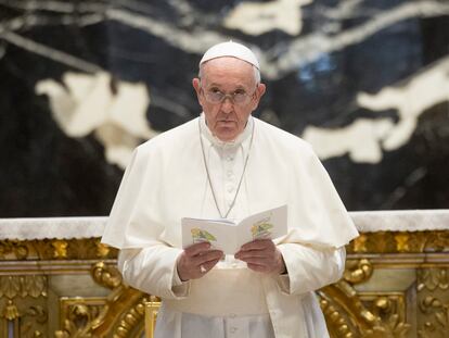 El papa Francisco, durante una misa en julio de 2021.