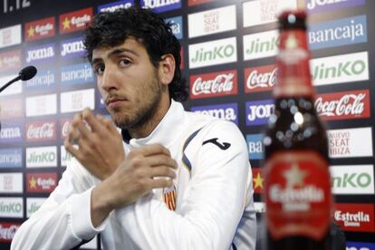 Dani Parejo, durante la rueda de prensa convocada para pedir disculpas por su positivo en un control de alcoholemia