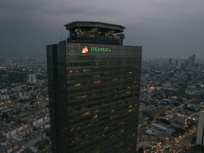 La sede de Pemex en Ciudad de México, fotografiada el 4 de mayo.