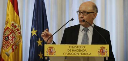 El ministro de Hacienda y Función Pública, Cristóbal Montoro.