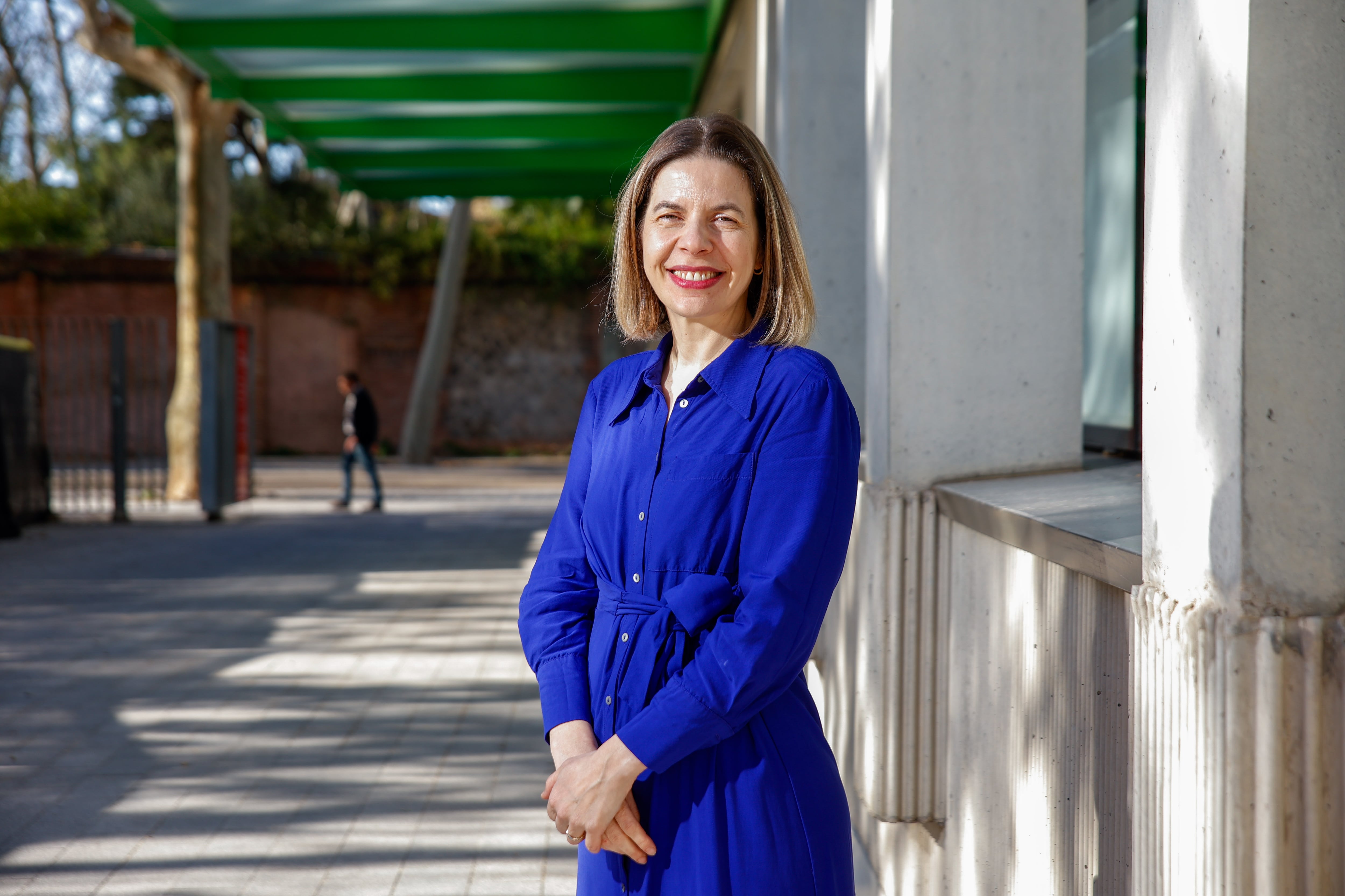 La neuróloga especialista, este miércoles en los alrededores de la Fundación Pascual Maragall, en Barcelona.