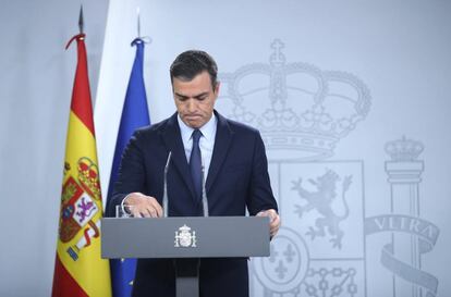 Pedro Sánchez, tras reunirse con el Rey: "Lo he intentando por todos los medios pero me lo han hecho imposible".