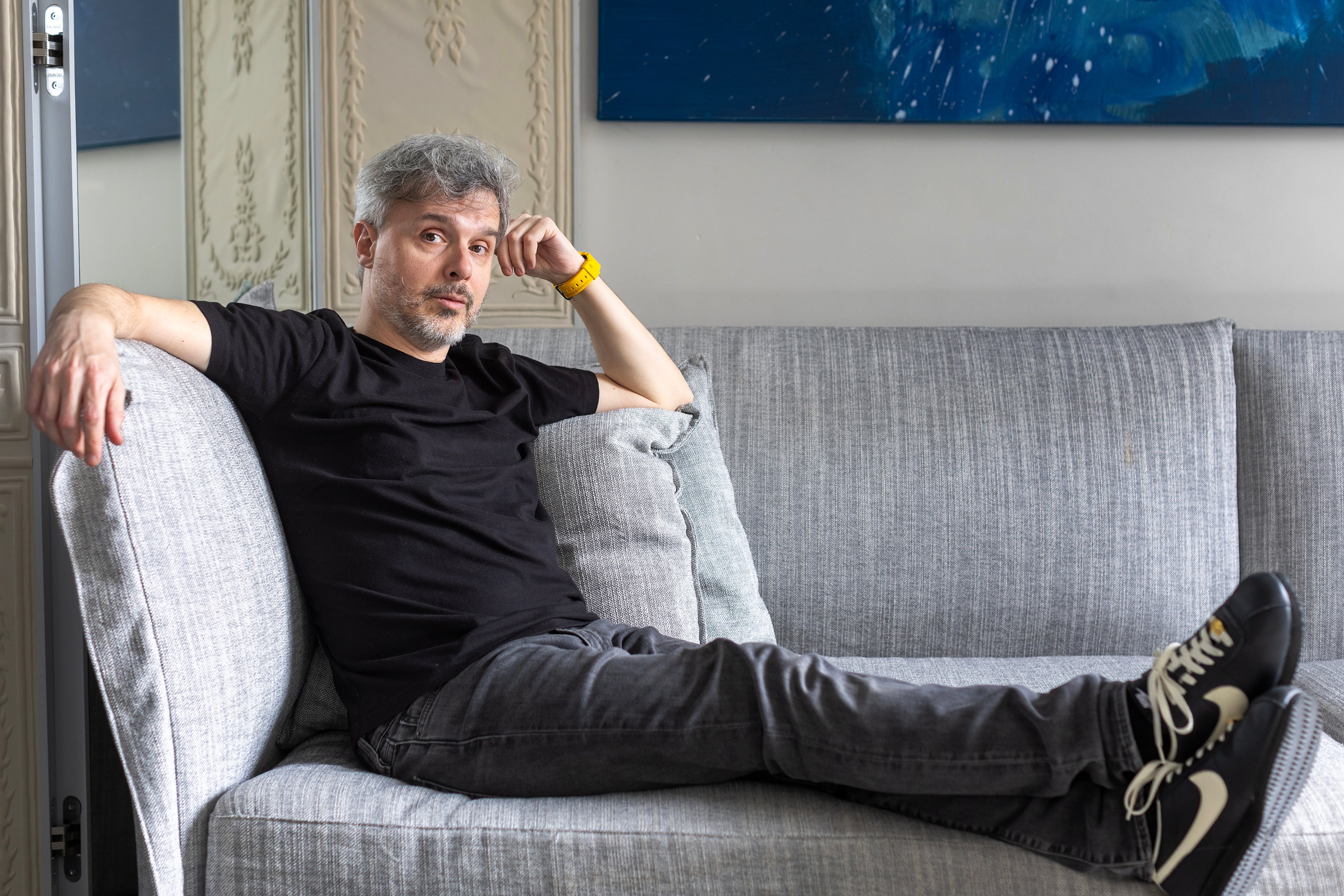 El escritor Juan Gómez-Jurado, en un hotel del centro de Madrid el 3 de marzo.