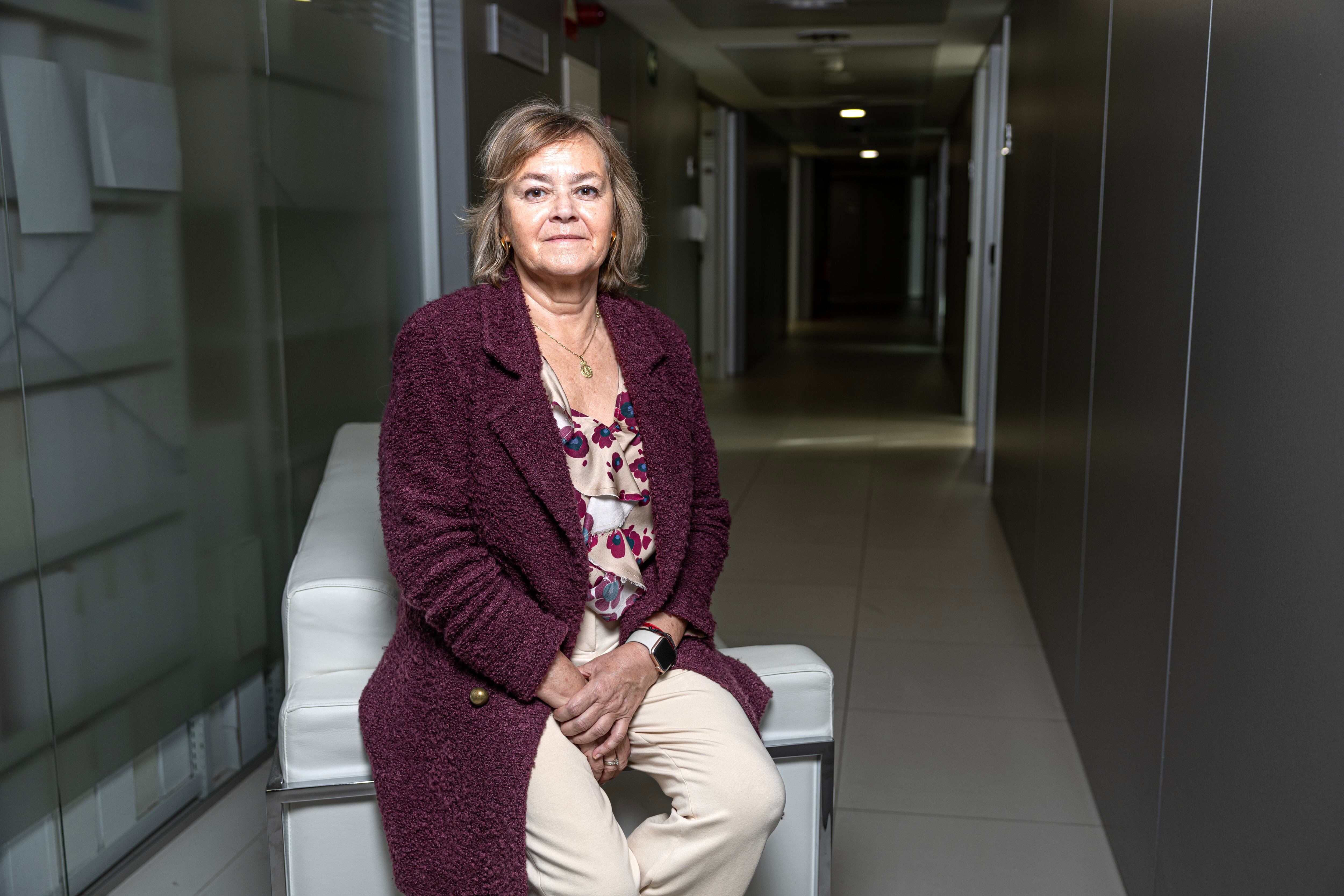 Rosa Ana Morán, en uno de los pasillos de la Audiencia Nacional. 