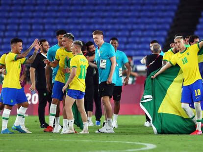 Brasil - España, la final de fútbol de los Juegos Olímpicos, en imágenes