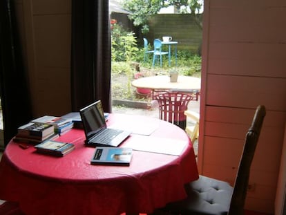 El lugar de trabajo de Noel Pérez Brey.