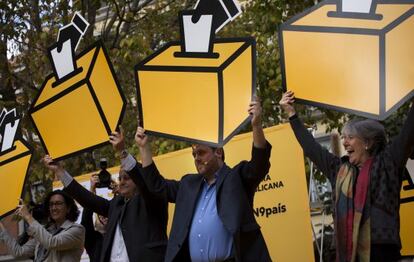 Oriol Junqueras, en un acto este sábado en Girona.