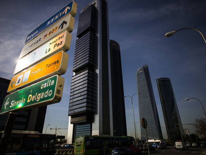 Paseo de la Castellana de Madrid. 