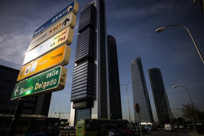 Paseo de la Castellana de Madrid.