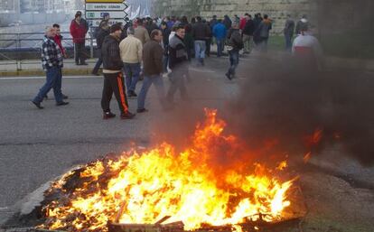 Protesta en el Puerto de Vigo