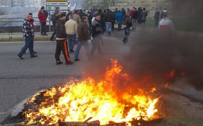 Protesta en el Puerto de Vigo 