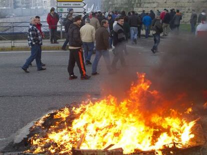 Protesta en el Puerto de Vigo 