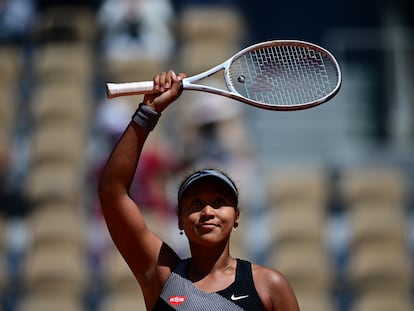 Osaka celebra su triunfo en primera ronda ante Patricia Maria Tig